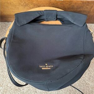 Kate Spade Black Nylon Haring Lane Jeny Bow Handle/Crossbody Bag